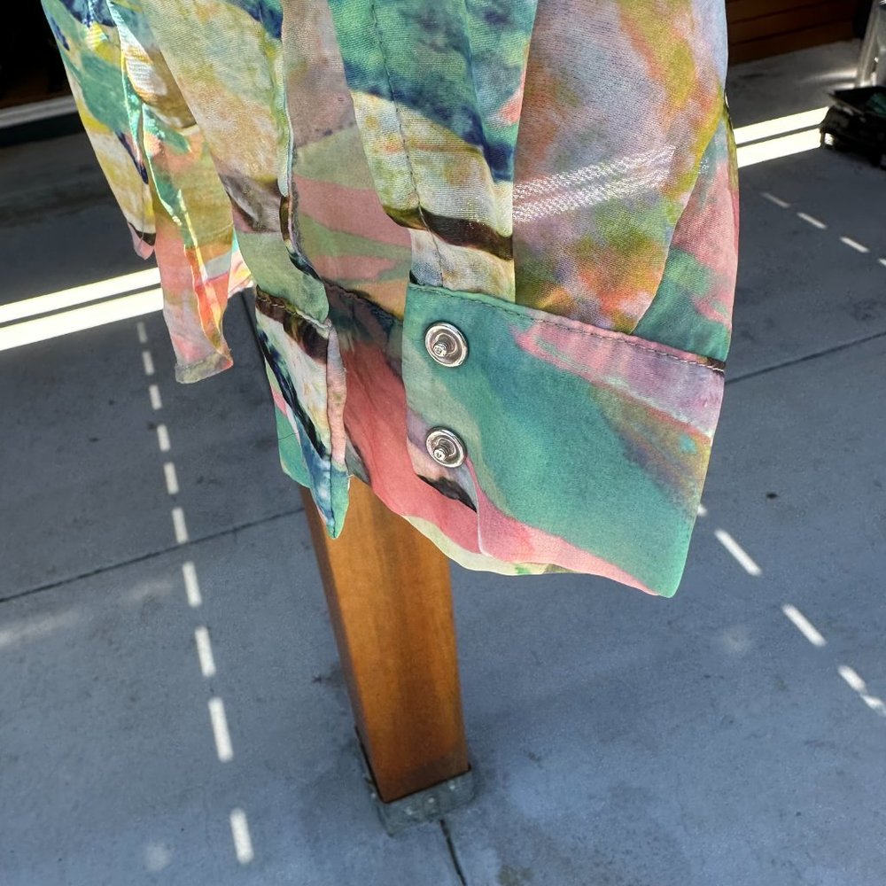 H&M colorful sheer blouse - Picture 4 of 6